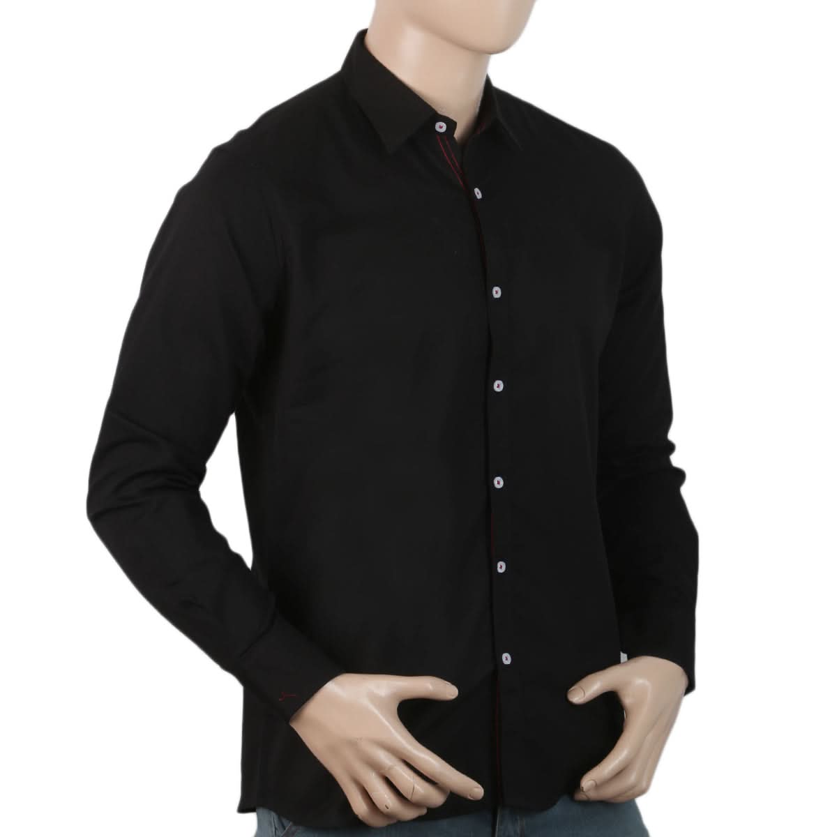 Men's Full Sleeves Casual Shirt - Black, Men, Shirts, Chase Value, Chase Value