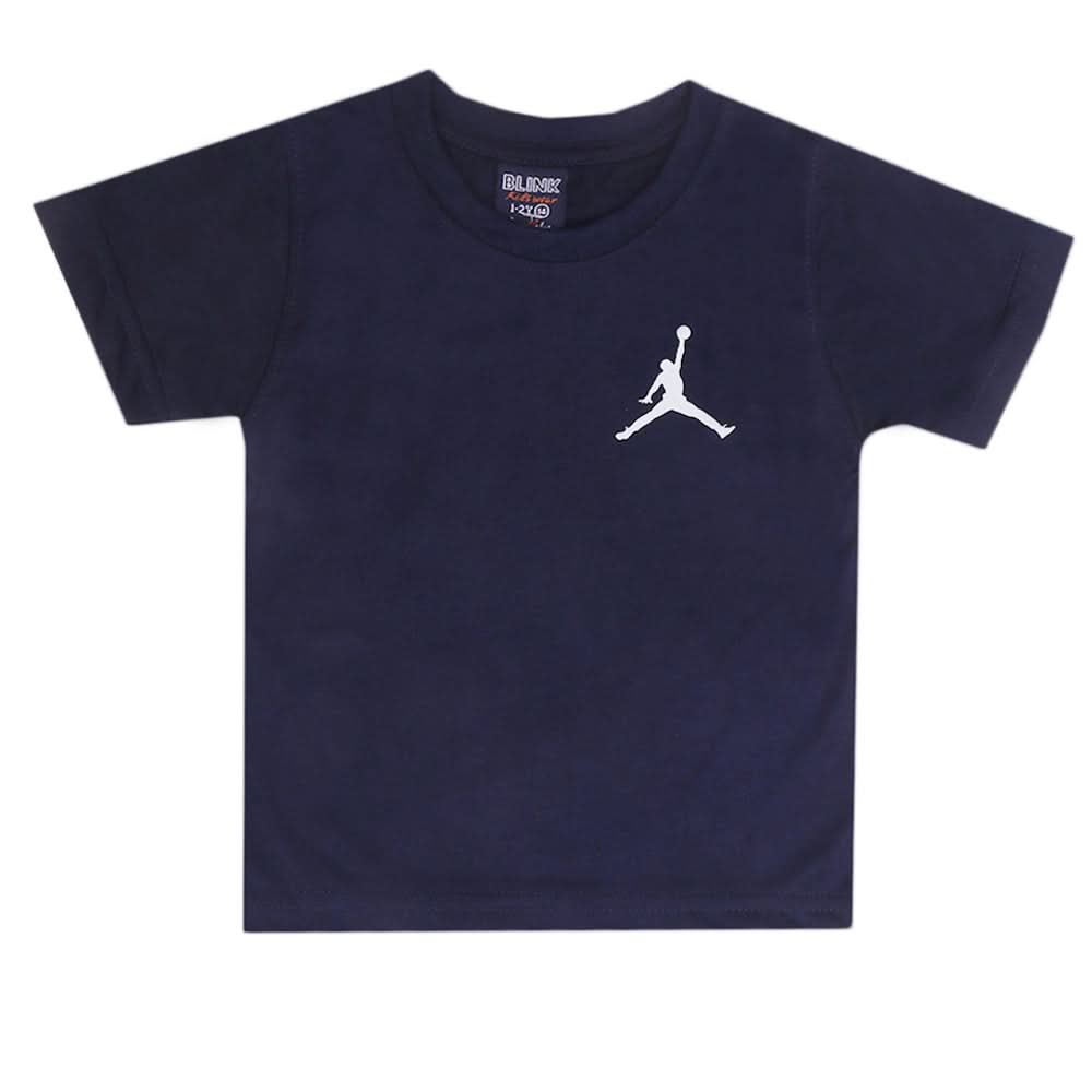 Boys Half Sleeves T-Shirt - Navy Blue, Boys T-Shirts, Chase Value, Chase Value