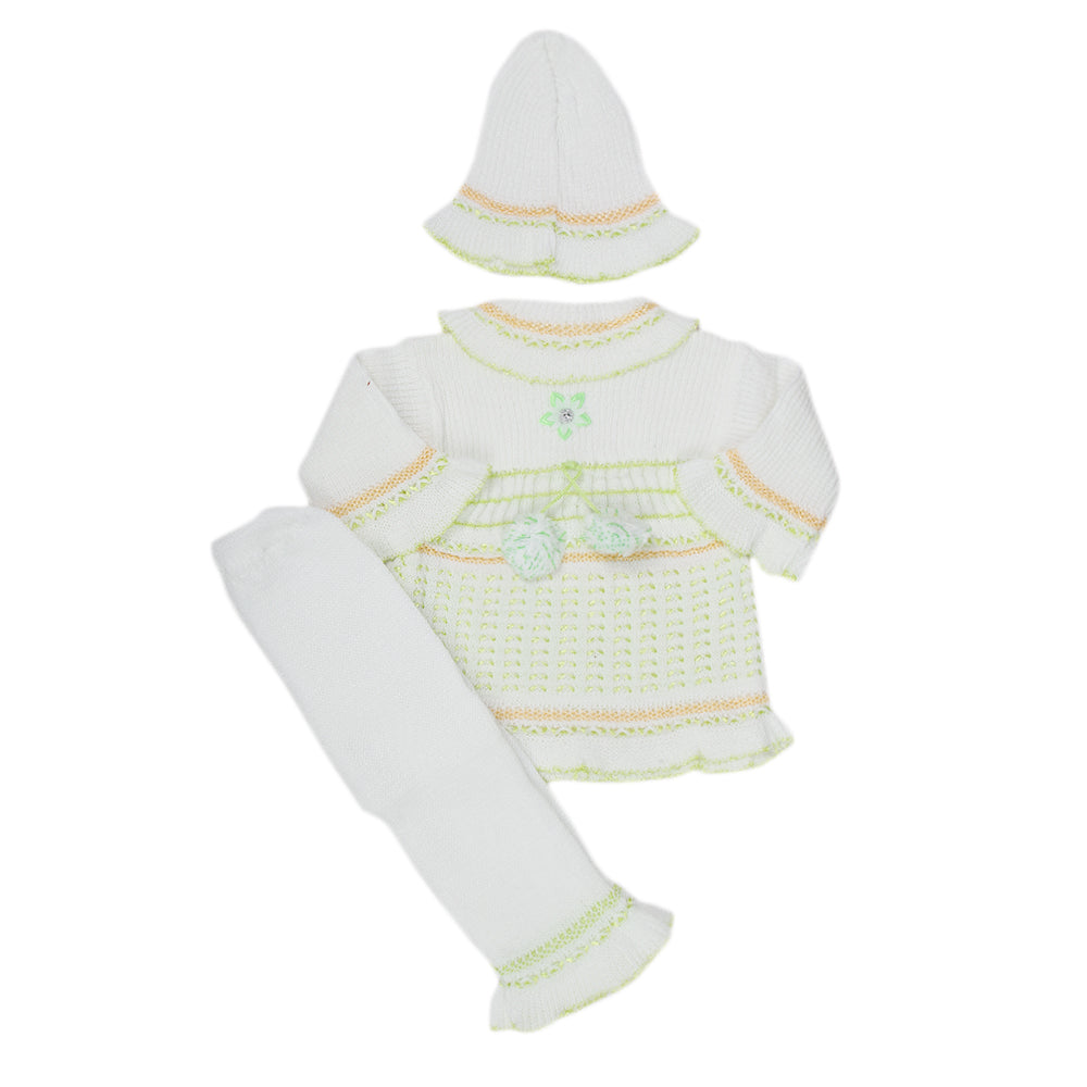 Newborn Girls Irani Suit - Green, Kids, NB Girls Sets And Suits, Chase Value, Chase Value