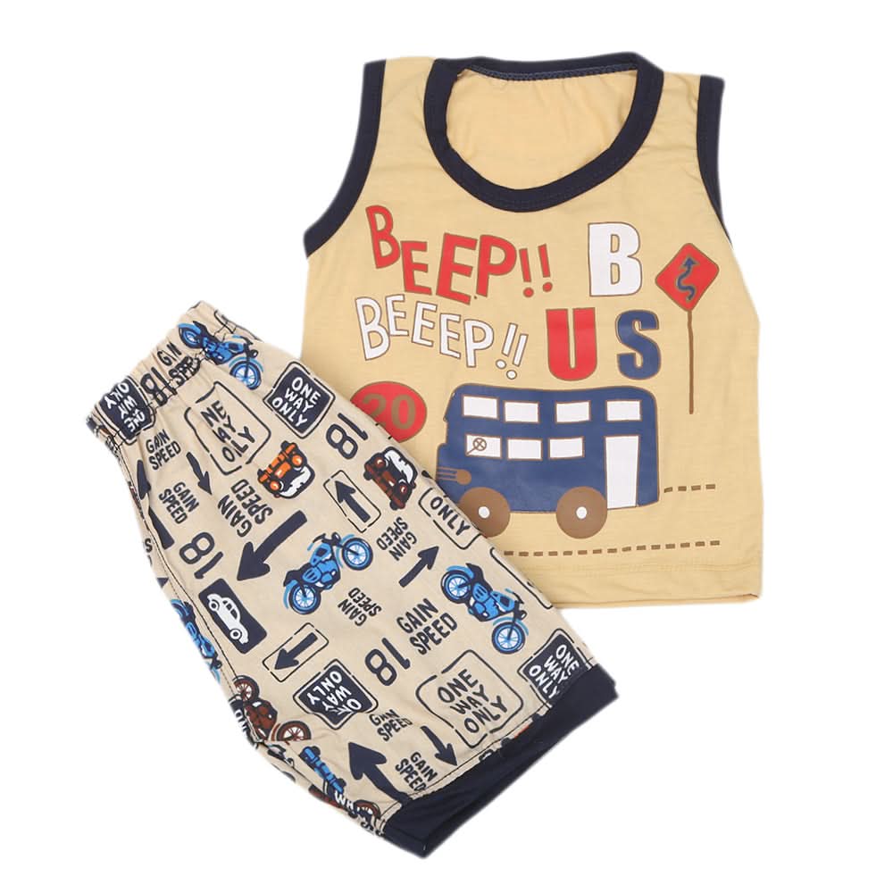 Boys Sando Suit - Beige, Kids, Boys Sets And Suits, Chase Value, Chase Value
