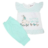 Newborn Girls Half Sleeves Short Suit - Green, Kids, NB Girls Sets And Suits, Chase Value, Chase Value