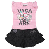 Newborn Girls Half Sleeves Short Suit - Pink, Kids, NB Girls Sets And Suits, Chase Value, Chase Value