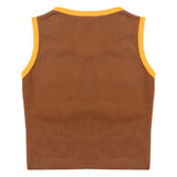 Newborn Boys Sando - Dark Brown, Kids, New Born Boys Shirts And T-Shirts, Chase Value, Chase Value