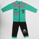 Boys Full Sleeves 3 Piece Suit - Green, Kids, Boys Sets And Suits, Chase Value, Chase Value