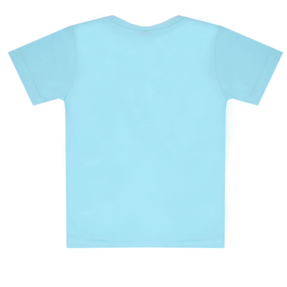 Boys Emboss Logo T-Shirt - Cyan, Boys T-Shirts, Chase Value, Chase Value