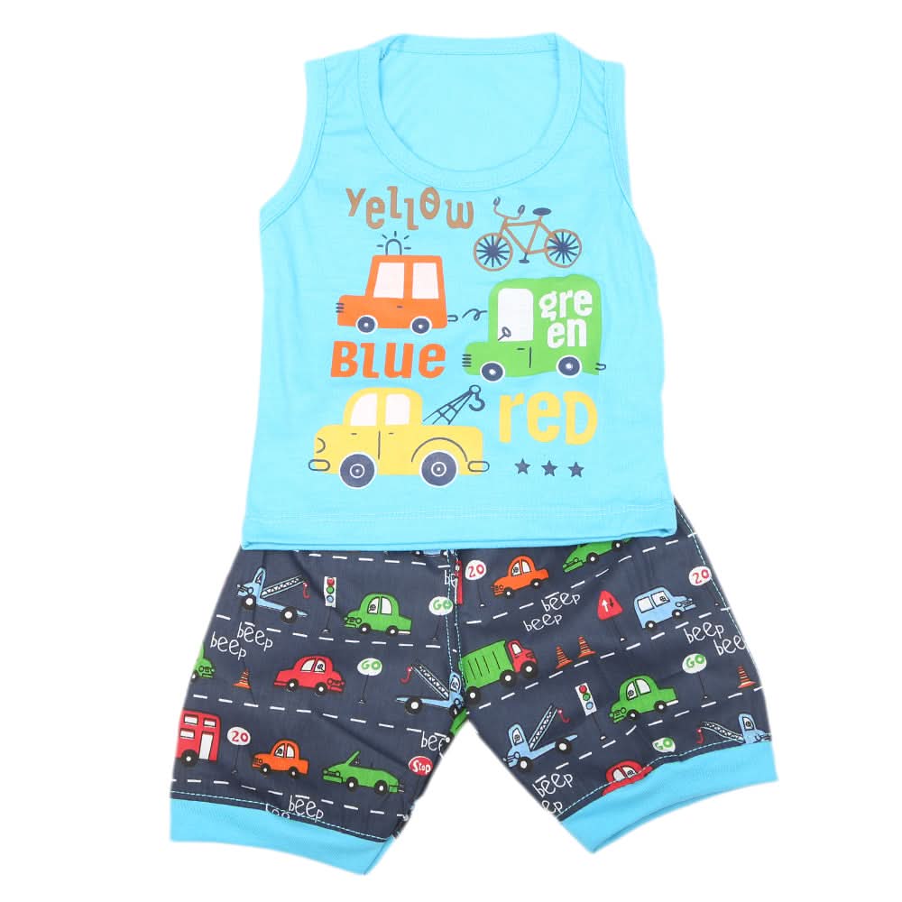 Boys Sando Suit 9230 - Sky Blue, Kids, Boys Sets And Suits, Chase Value, Chase Value