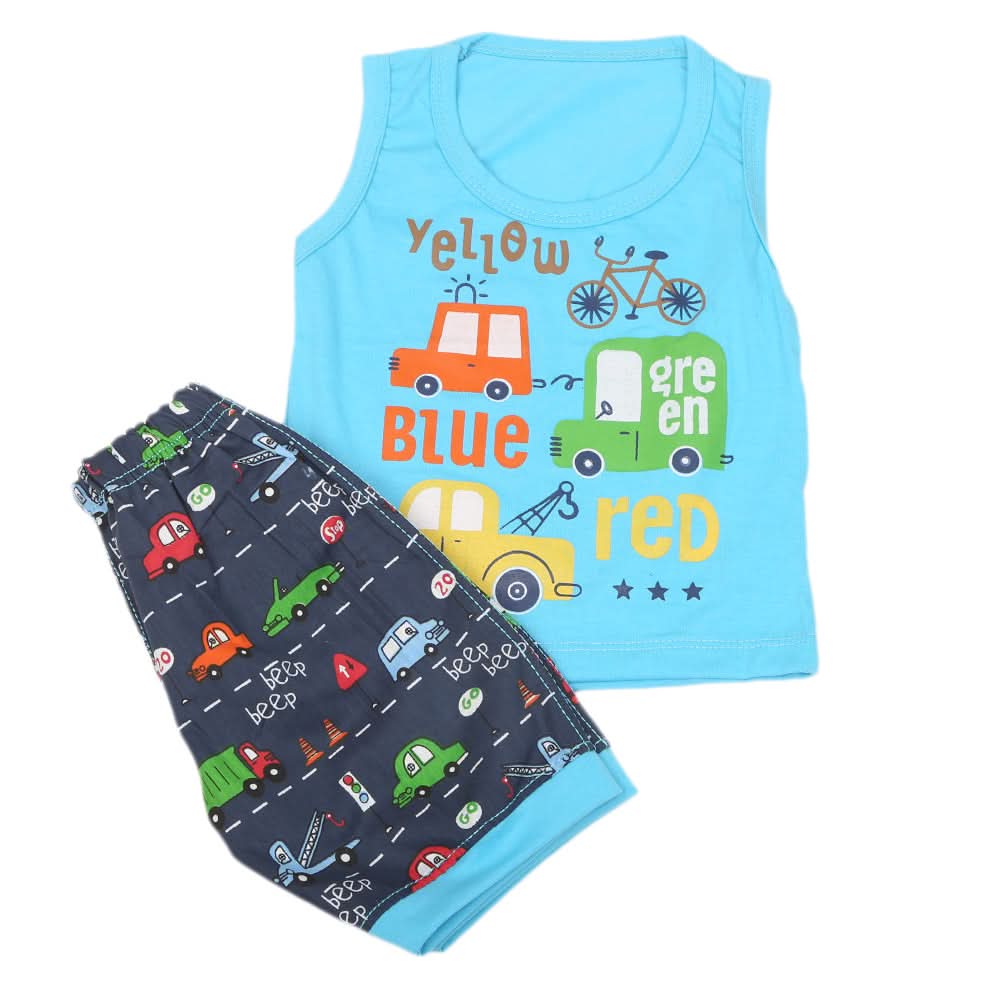 Boys Sando Suit 9230 - Sky Blue, Kids, Boys Sets And Suits, Chase Value, Chase Value
