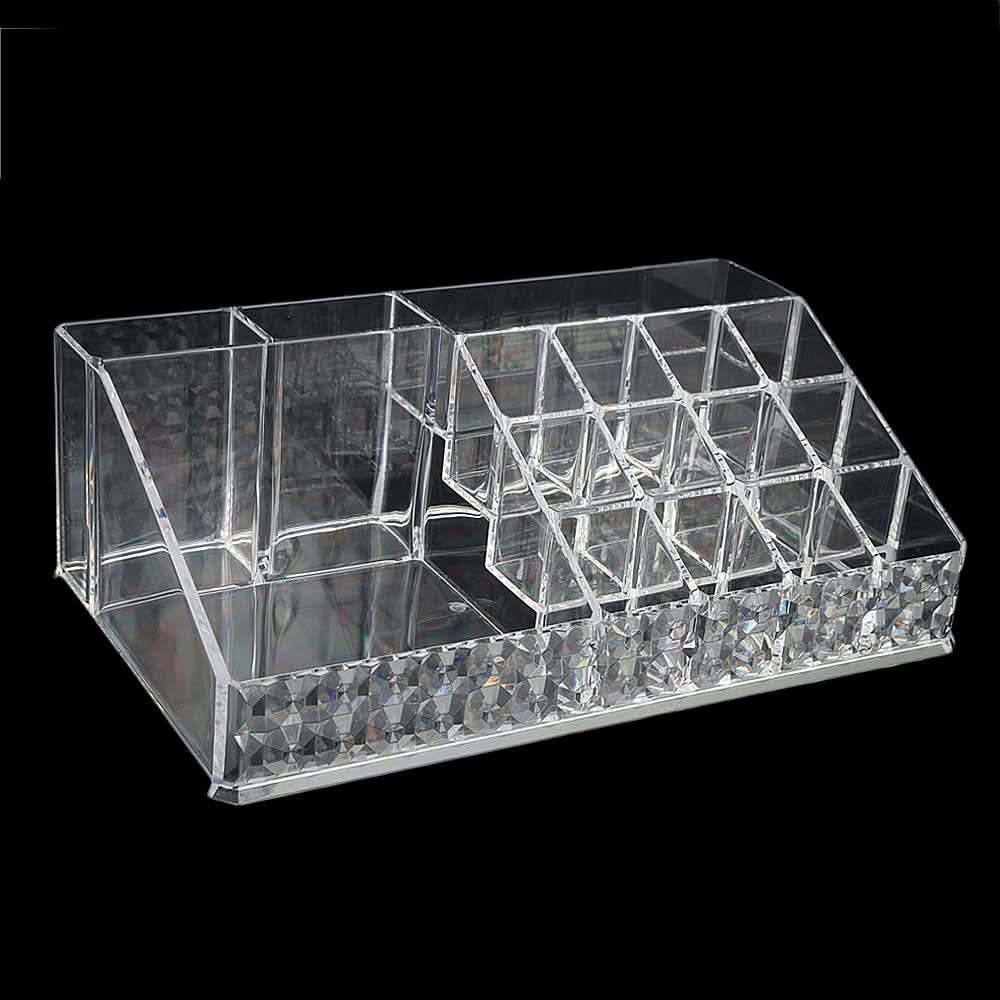 Acrylic Cosmetic Makeup Organizer Storage Box - White, Home & Lifestyle, Storage Boxes, Chase Value, Chase Value