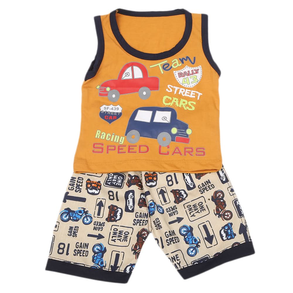 Boys Sando Suit - Mustard, Kids, Boys Sets And Suits, Chase Value, Chase Value