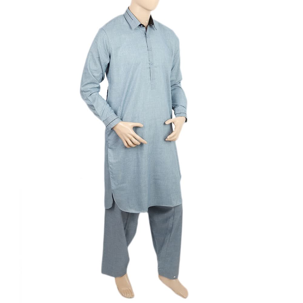 Men's Mashriq Kurta Shalwar - Light Blue, Men, Shalwar Kameez, Chase Value, Chase Value