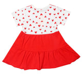 Newborn Girls Half Sleeves Frock - Red, Kids, Newborn Girls Frocks, Chase Value, Chase Value