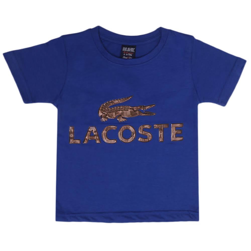 Boys Emboss Logo T-Shirt - Royal Blue, Boys T-Shirts, Chase Value, Chase Value