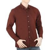Men's Full Sleeves Casual Shirt - Coffee, Men, Shirts, Chase Value, Chase Value