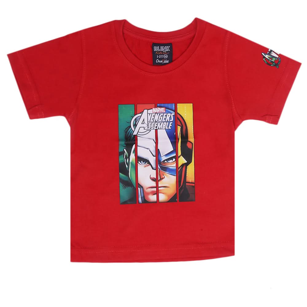 Boys T-Shirt - Red, Boys T-Shirts, Chase Value, Chase Value
