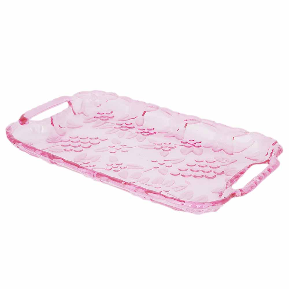 Crystal Serving Tray - Pink, Home & Lifestyle, Serving And Dining, Chase Value, Chase Value