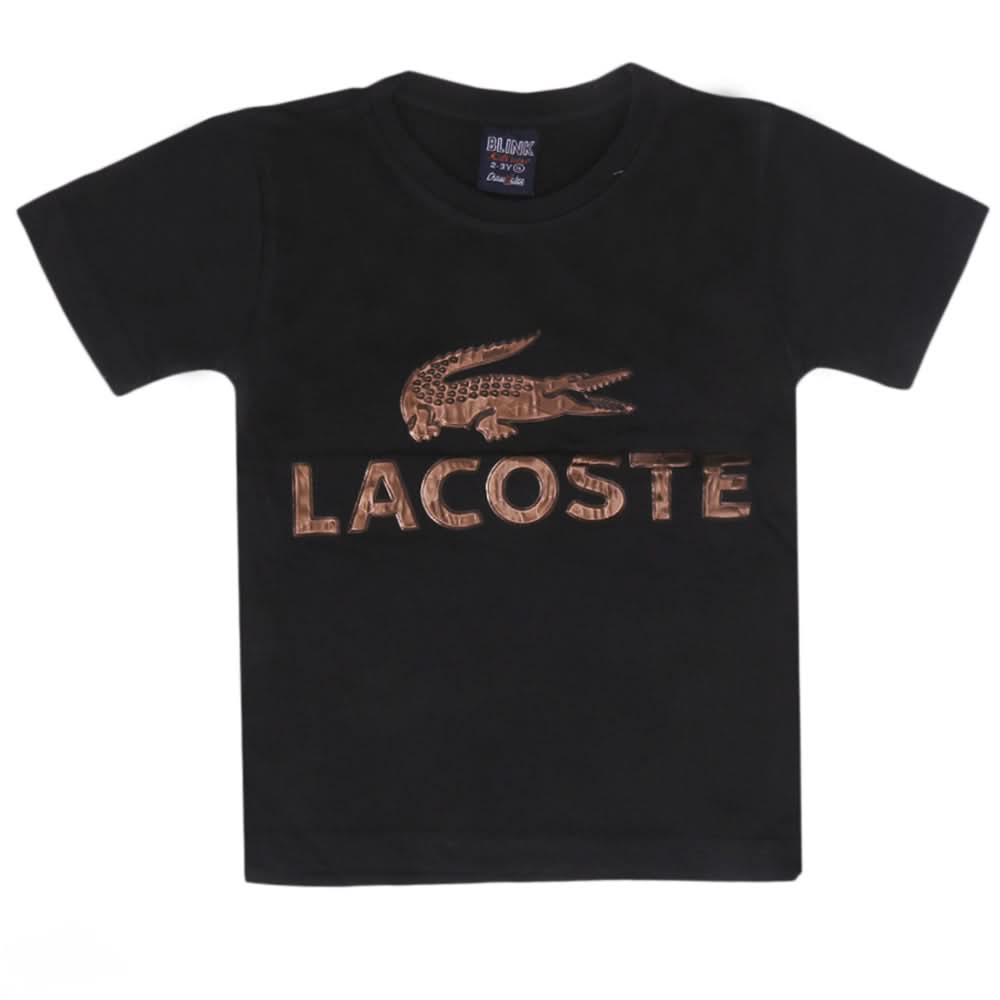 Boys Emboss Logo T-Shirt - Black, Boys T-Shirts, Chase Value, Chase Value