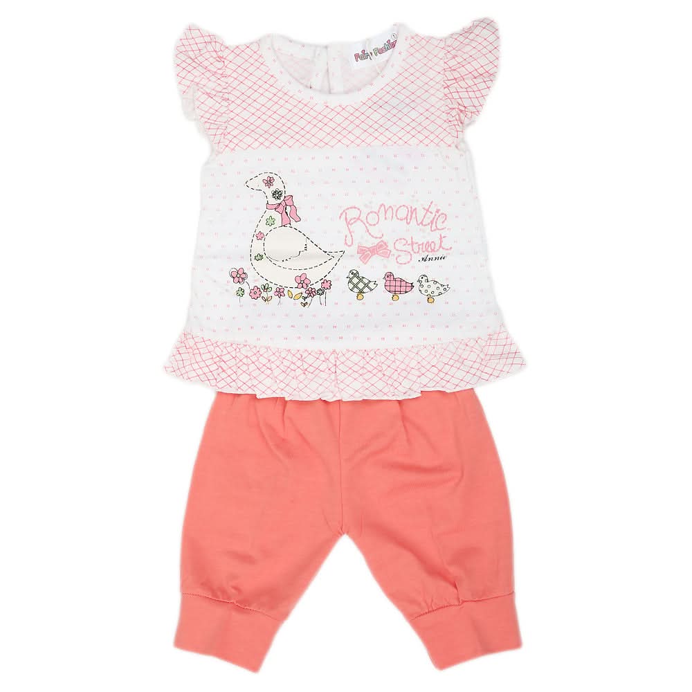 Newborn Girls Half Sleeves Short Suit - Red, Kids, NB Girls Sets And Suits, Chase Value, Chase Value