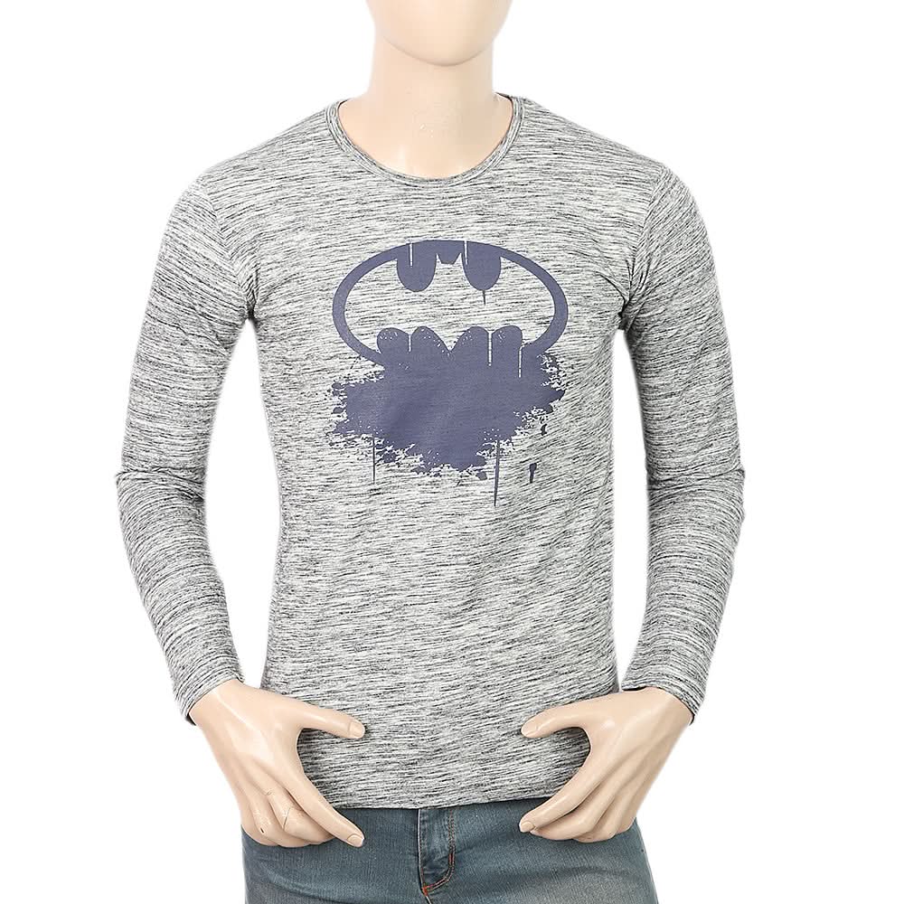 Men's Full Sleeves Twisted T-Shirt - Dark Grey, Men, T-Shirts And Polos, Chase Value, Chase Value