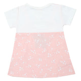 Newborn Girls Half Sleeves Frock - Peach, Kids, Newborn Girls Frocks, Chase Value, Chase Value