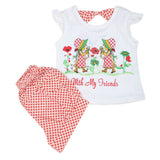 Newborn Girls Half Sleeves Short Suit - Red, Kids, NB Girls Sets And Suits, Chase Value, Chase Value