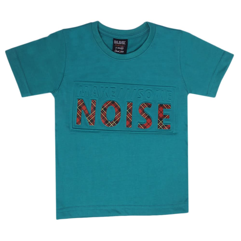Boys Emboss Logo T-Shirt - Green, Boys T-Shirts, Chase Value, Chase Value