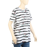 Women's Half Sleeves T-Shirt - White, Women T-Shirts & Tops, Chase Value, Chase Value
