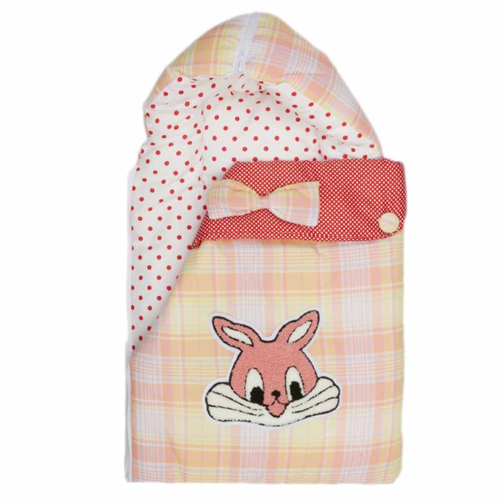 Newborn Embroidered Sleeping Bag 2 Pcs 6002 - Orange, Kids, Sleeping Bags, Chase Value, Chase Value