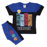 Newborn Boys Half Sleeves Suit - Royal Blue, Kids, NB Boys Sets And Suits, Chase Value, Chase Value