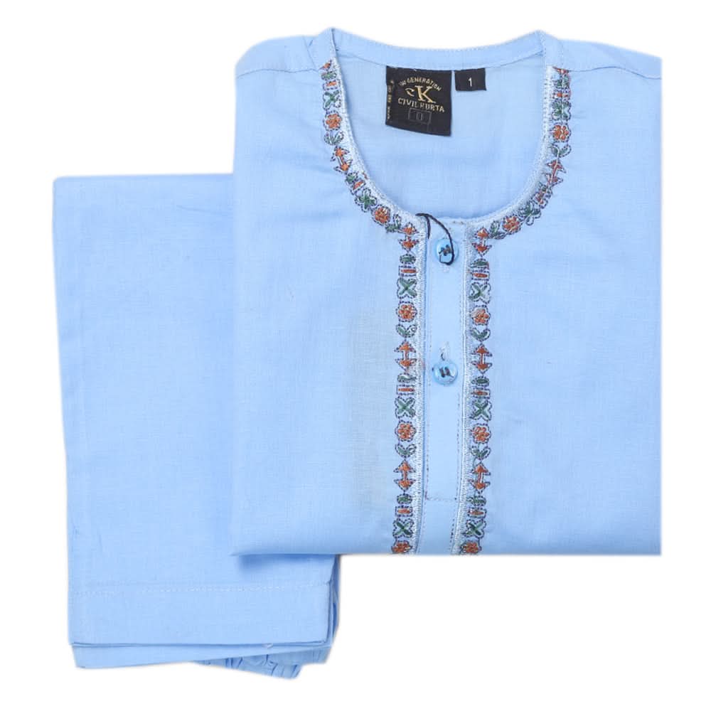 Newborn Boys Shalwar Suit - Blue, Kids, Newborn Boys Shalwar Suits, Chase Value, Chase Value