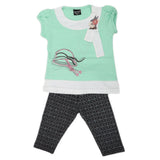 Girls Short Suit - Cyan, Kids, Girls Sets And Suits, Chase Value, Chase Value