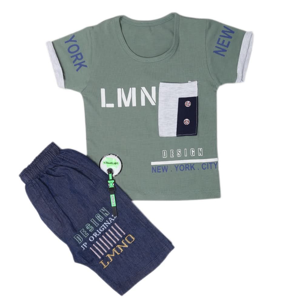 Boys Short Suit - Olive Green, Kids, Boys Sets And Suits, Chase Value, Chase Value