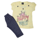 Girls Short Suit - Yellow, Kids, Girls Sets And Suits, Chase Value, Chase Value