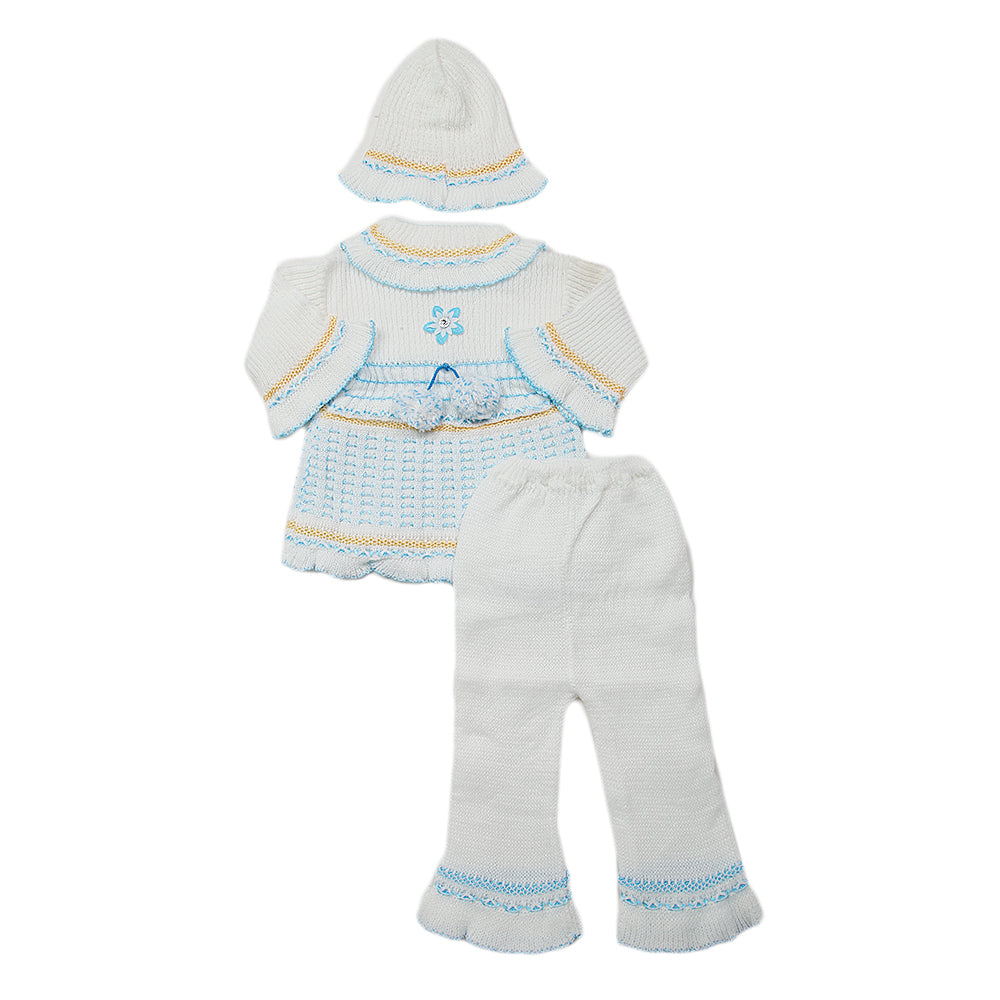 Newborn Girls Irani Suit - Blue, Kids, NB Girls Sets And Suits, Chase Value, Chase Value