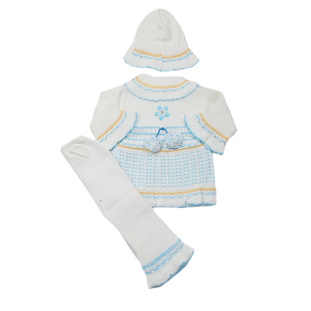 Newborn Girls Irani Suit - Blue, Kids, NB Girls Sets And Suits, Chase Value, Chase Value
