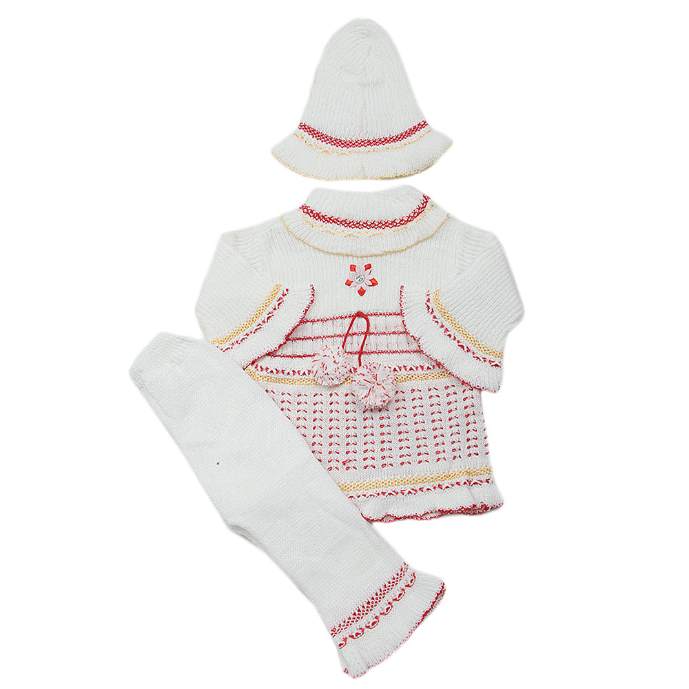Newborn Girls Irani Suit - Red, Kids, NB Girls Sets And Suits, Chase Value, Chase Value