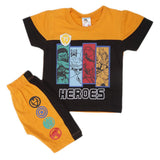Newborn Boys Half Sleeves Suit - Yellow, Kids, NB Boys Sets And Suits, Chase Value, Chase Value