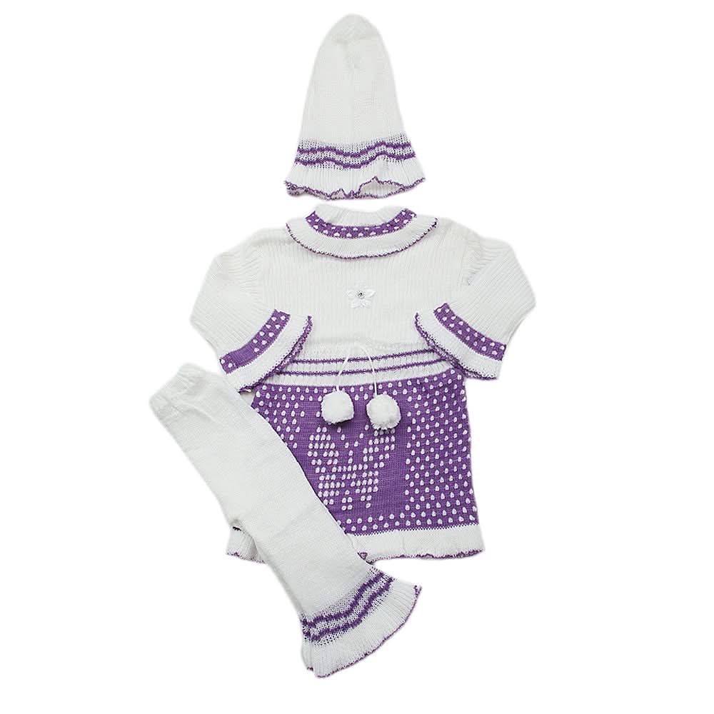 Newborn Girls Irani Suit - Purple, Kids, NB Girls Sets And Suits, Chase Value, Chase Value