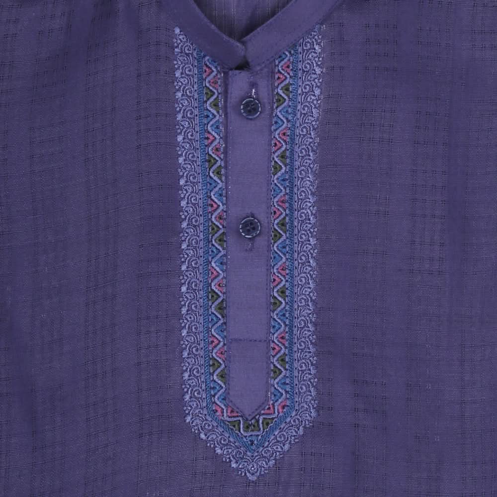Boys Embroidered Shalwar Suit - Blue, Kids, Boys Shalwar Kameez, Chase Value, Chase Value