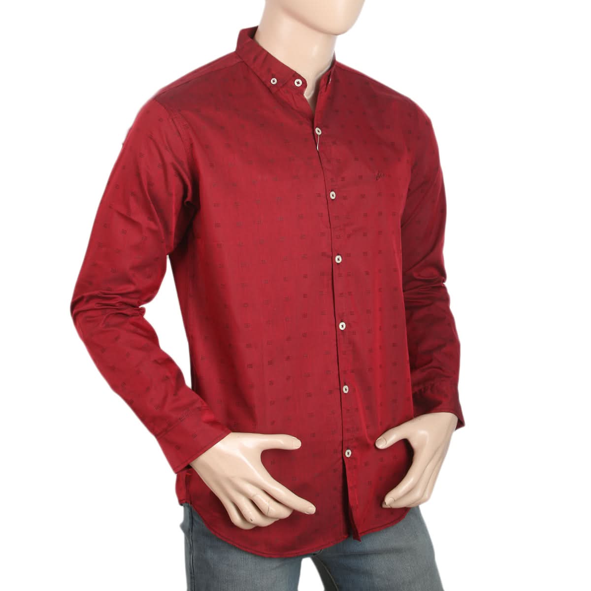Men's Full Sleeves Casual Shirt - Maroon, Men, Shirts, Chase Value, Chase Value