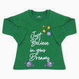Eminent Girls Full Sleeves T-Shirt - Green, Girls T-Shirts, Eminent, Chase Value