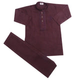 Boys Embroidered Shalwar Suit - Maroon, Kids, Boys Shalwar Kameez, Chase Value, Chase Value