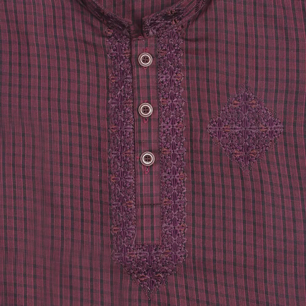 Boys Embroidered Shalwar Suit - Maroon, Kids, Boys Shalwar Kameez, Chase Value, Chase Value