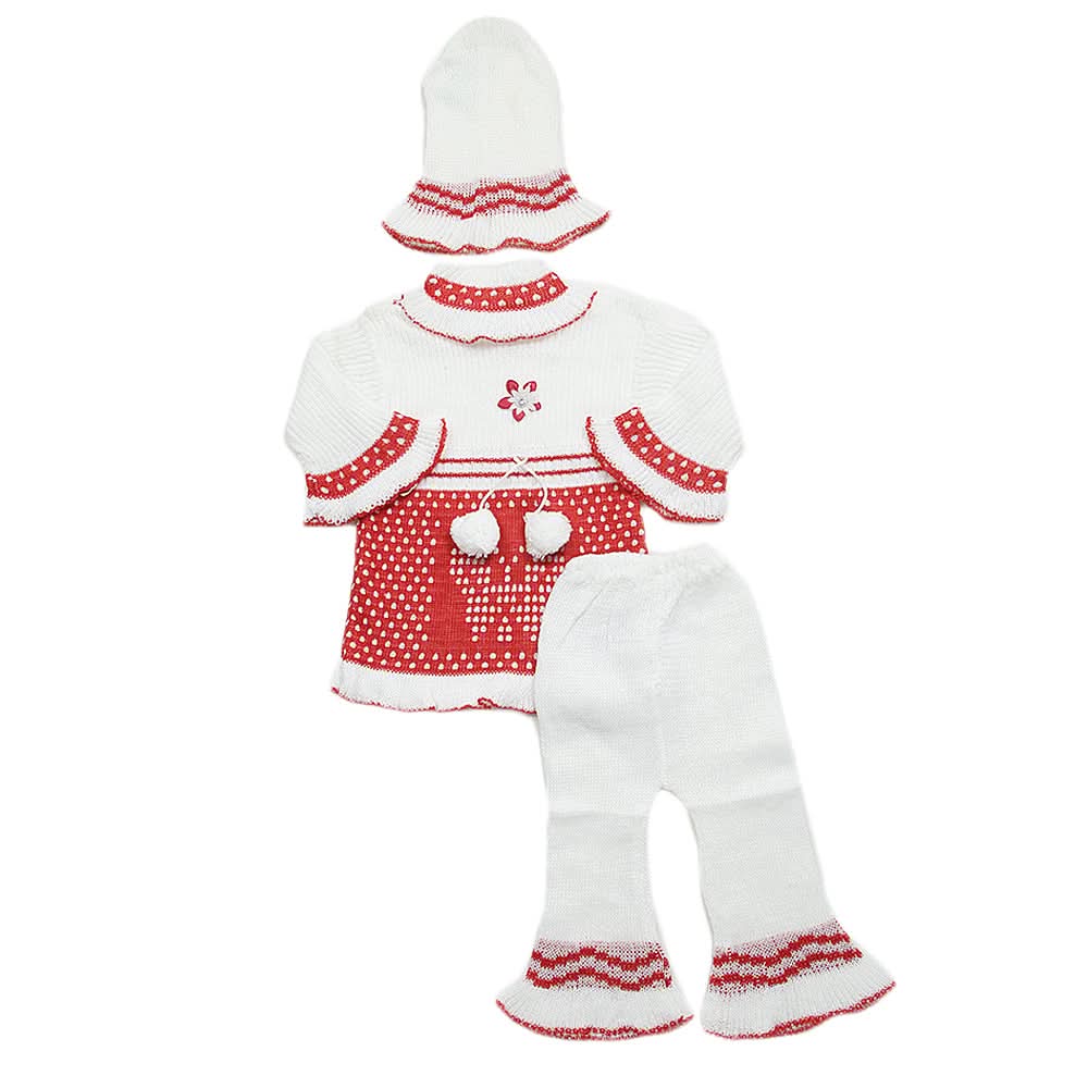 Newborn Girls Irani Suit - Red, Kids, NB Girls Sets And Suits, Chase Value, Chase Value