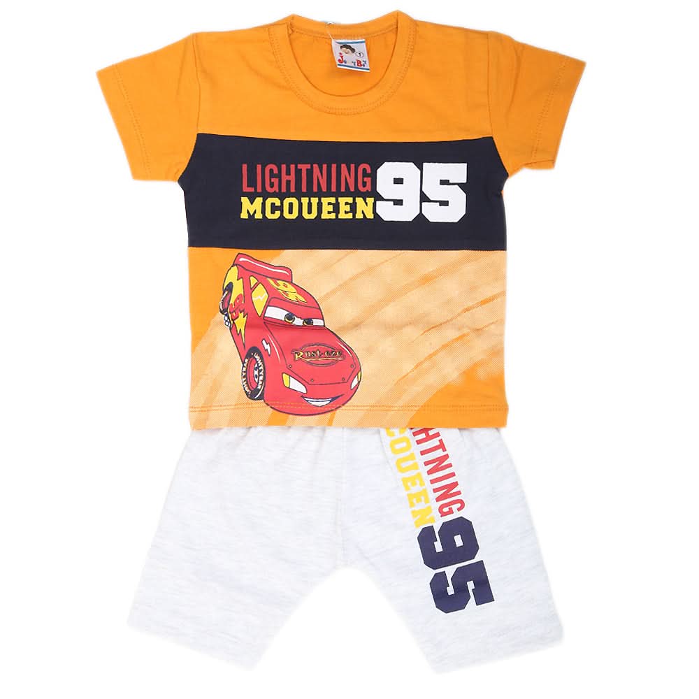 Newborn Boys Half Sleeves Suit - Yellow, Kids, NB Boys Sets And Suits, Chase Value, Chase Value