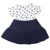 Newborn Girls Half Sleeves Frock - Navy Blue, Kids, Newborn Girls Frocks, Chase Value, Chase Value
