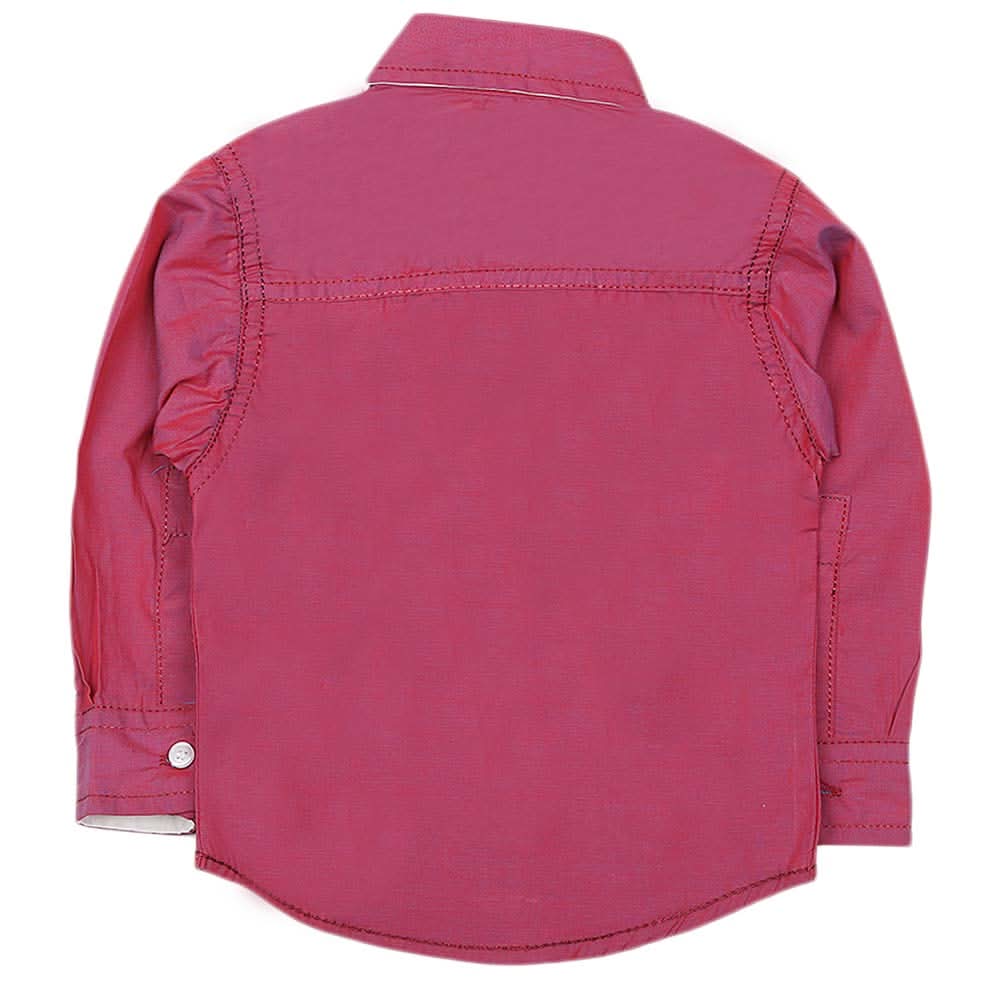 Boys Casual Shirt - Dark Pink, Kids, Boys Shirts, Chase Value, Chase Value