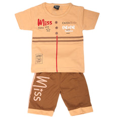 Boys Short Suit - Peach, Kids, Boys Sets And Suits, Chase Value, Chase Value