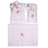 Newborn Sleeping Bag 7 Pcs  Set Embroidered - Purple, Kids, Sleeping Bags, Chase Value, Chase Value