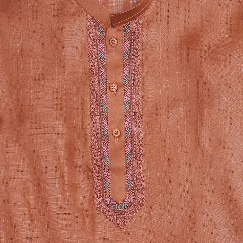 Boys Embroidered Shalwar Suit - Dark Brown, Boys Shalwar Kameez, Chase Value, Chase Value
