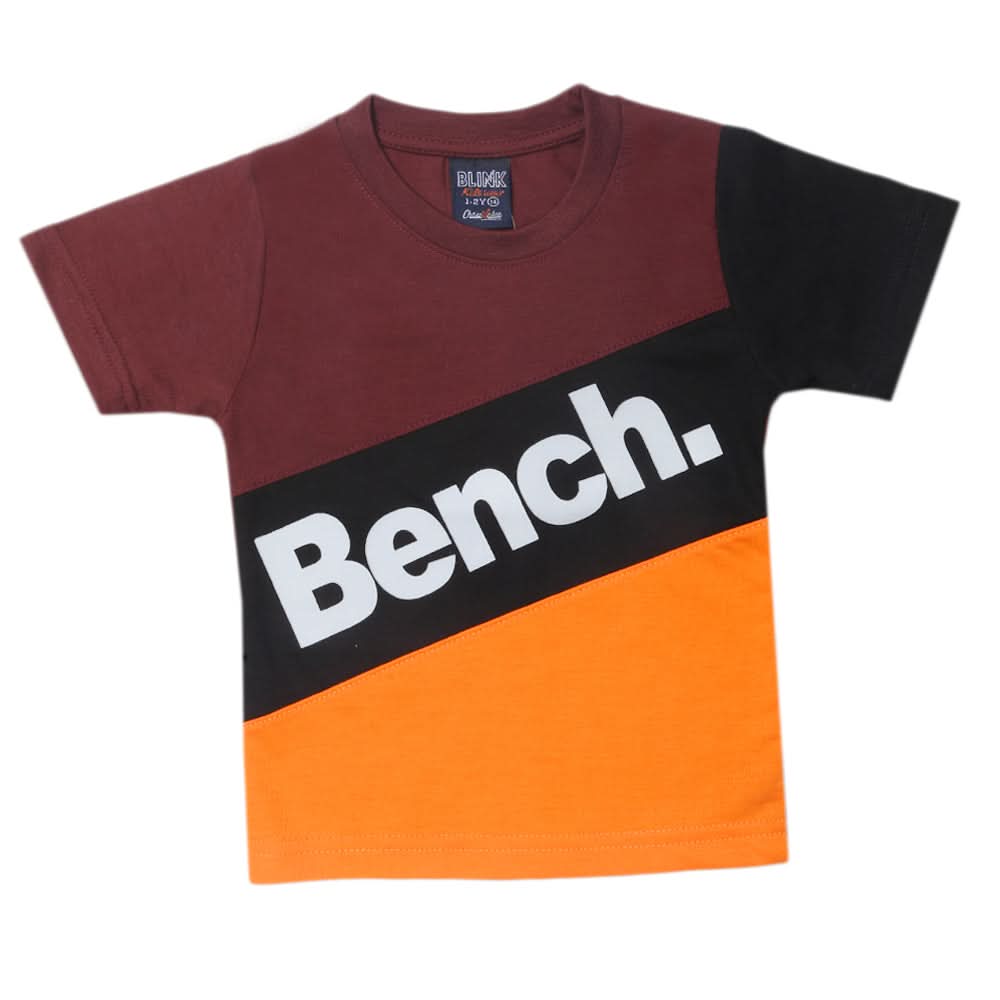 Boys Half Sleeves T-Shirt - Brown, Kids, Boys T-Shirts, Chase Value, Chase Value